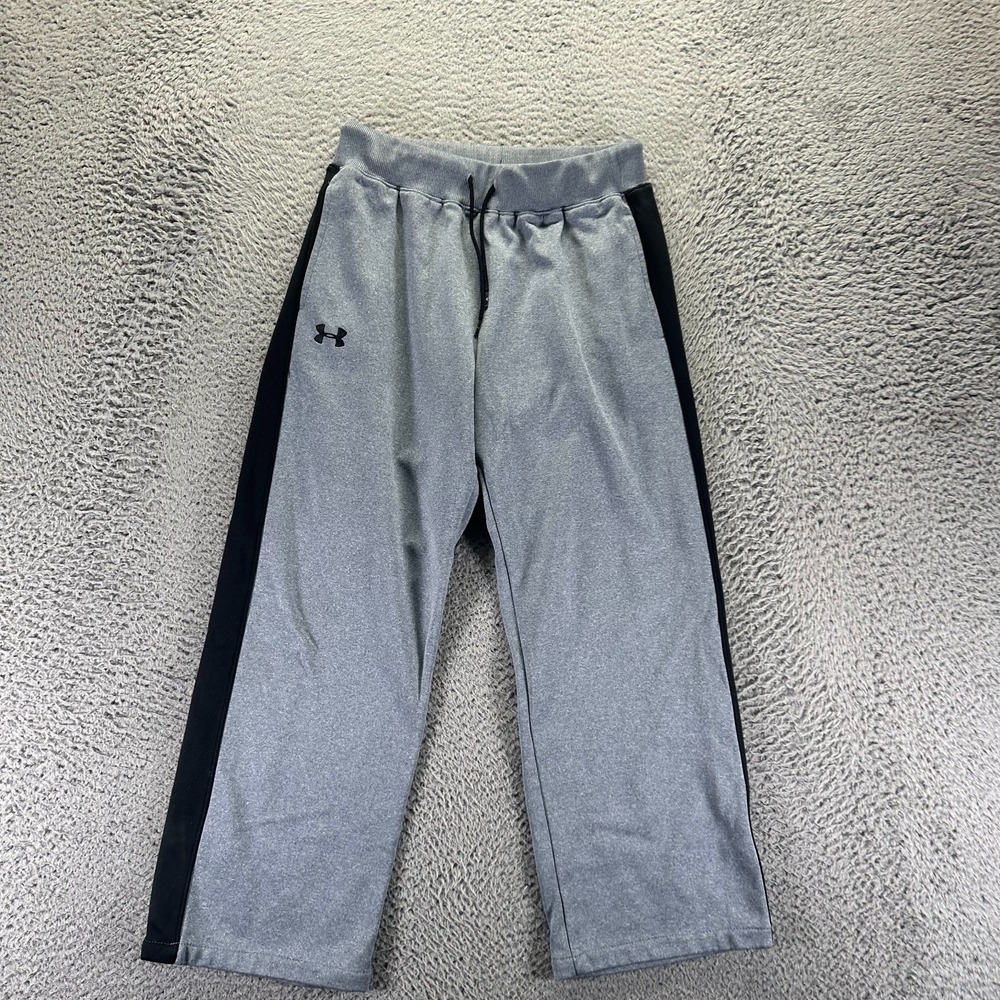 Under Armour Sweatpants Kids M Gray Polyester Athletic Straight Walking Running